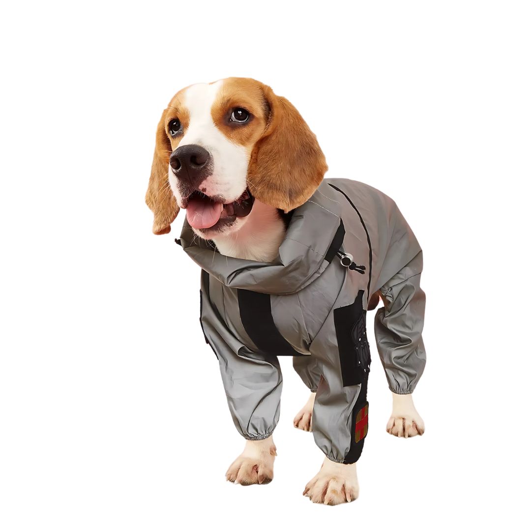 Outdoor Dog Raincoat with Full Body Coverage -UV Protection