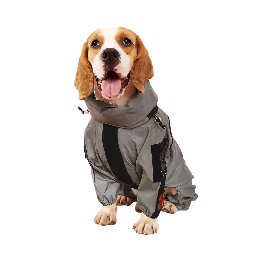 Outdoor Dog Raincoat with Full Body Coverage -UV Protection