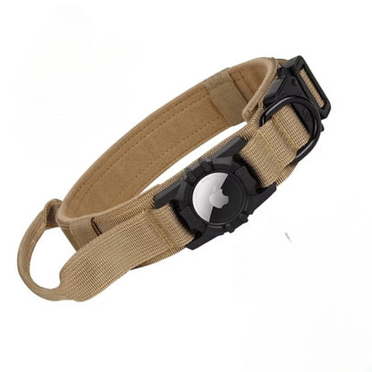 Secure dog collar with AirTag slot
