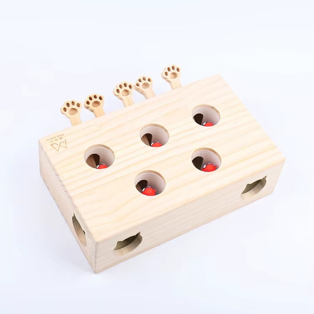 Interactive Cat Puzzle Maze -Sturdy Wooden Cat Toy