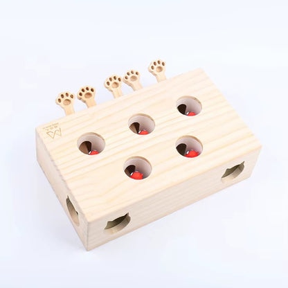 Interactive Cat Puzzle Maze -Sturdy Wooden Cat Toy