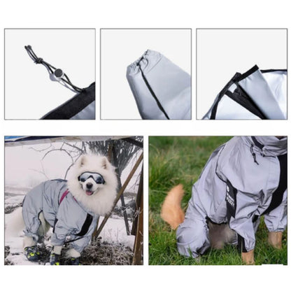 Outdoor Dog Raincoat with Full Body Coverage -UV Protection