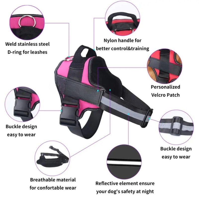 Reflective dog harness

