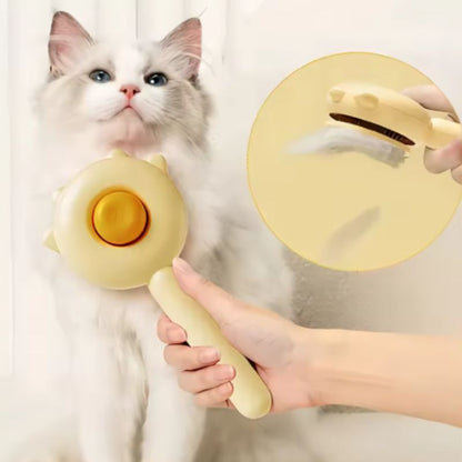 self-cleaning pet brush
