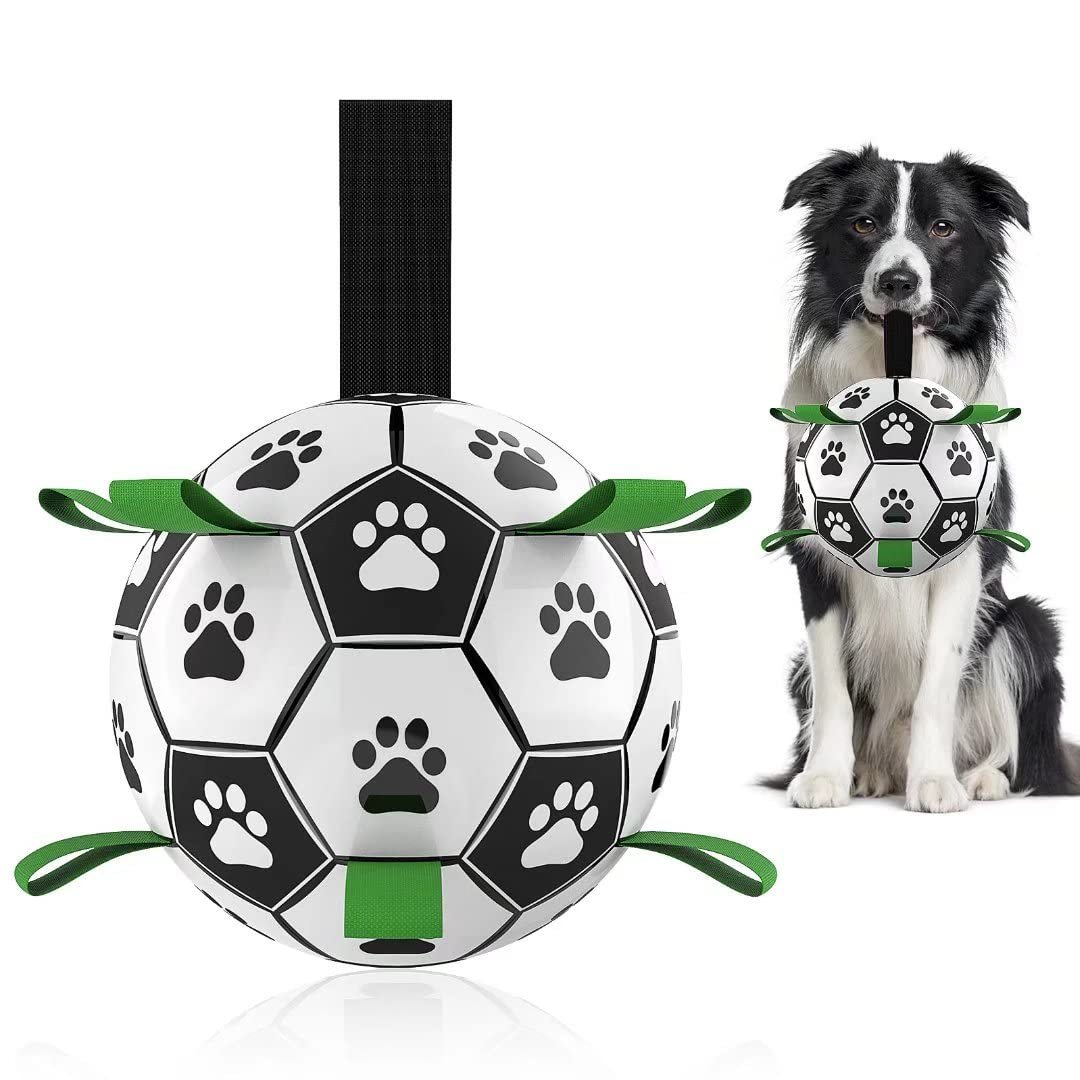 Interactive Dog Soccer Ball for Training & Outdoor Play